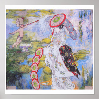 Die Performance - Collage-Kunst Poster