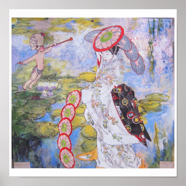 Die Performance - Collage-Kunst Poster (Vorne)