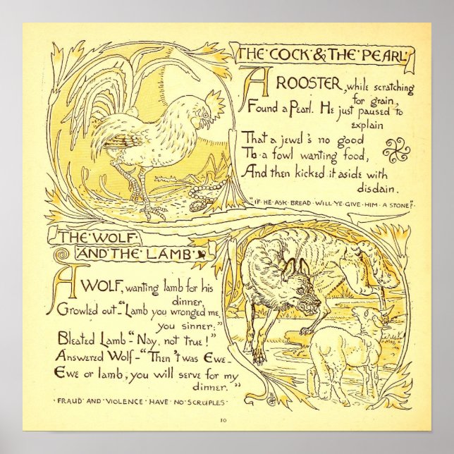 Die Perle und der Wolf und das Lamm Poster (Vorne)