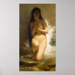 Die Perle von William-Adolphe Bouguereau Poster