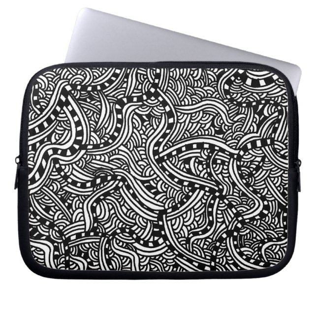 Die Perlen-Laptop-Hülse Laptopschutzhülle (Vorderseite)