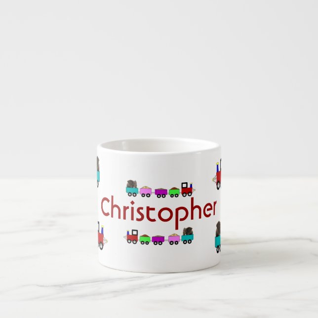 Die personalisierte KindChoo Choo Tasse des (Vorderseite)