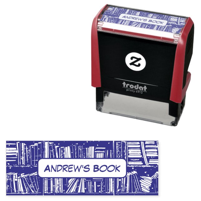 Die Personalisierte Manga-Briefmarke des Bibliothe Permastempel (Beispiel)