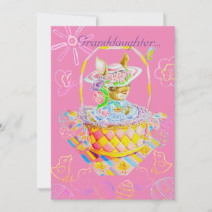 Die Personalisierte Osterkarte einer Enkelin. Dankeskarte
