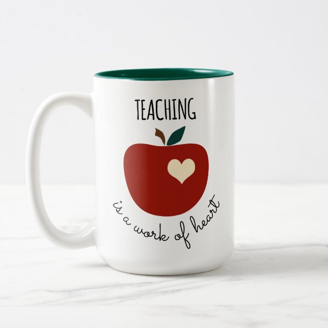 Die personalisierte Tasse des Lehrers (Links)