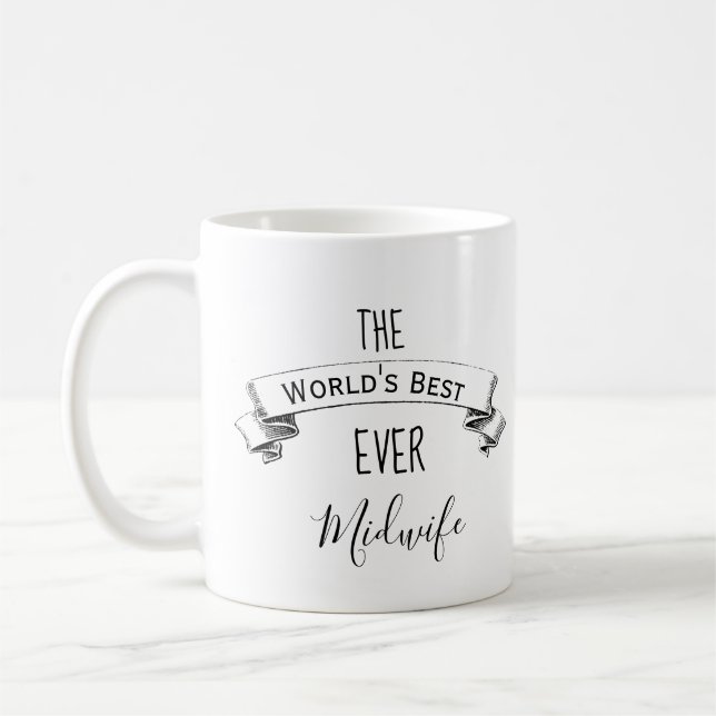 Die Personalisiertste Hebamme der Welt Kaffeetasse (Links)