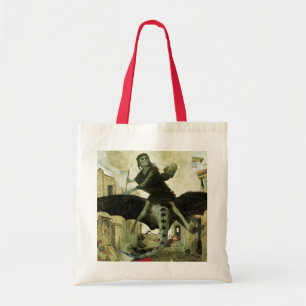 Die Pest von Arnold Böcklin, Vintage Symbolismus Tragetasche