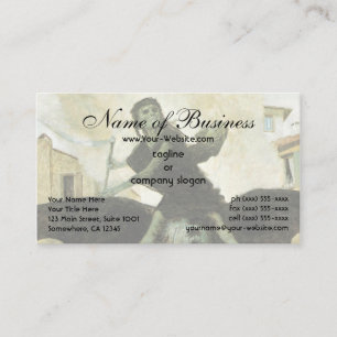 Die Pest von Arnold Bocklin Visitenkarte