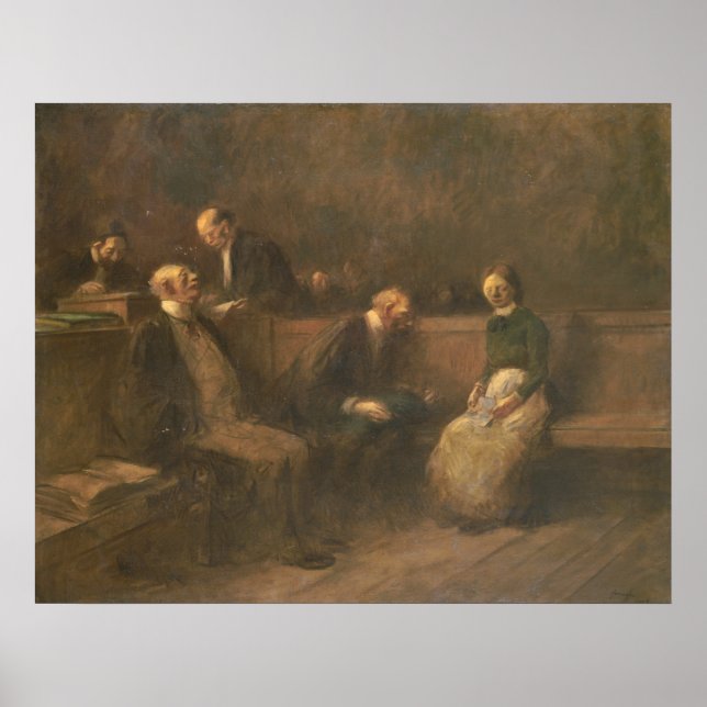 Die Petition - Jean-Louis Forain Fine Art Poster (Vorne)
