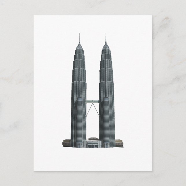 Die Petronas-Türme: Postkarte (Vorderseite)