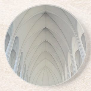 Die Pfarrkirche und Wahrzeichen von Reykjavik Untersetzer