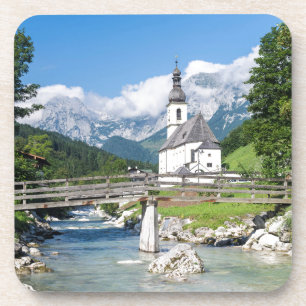 Die Pfarrkirche von Ramsau Untersetzer