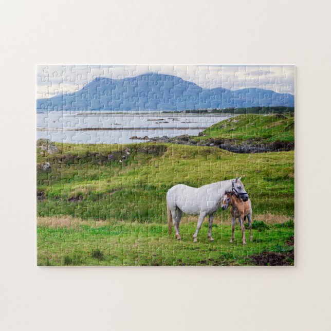 Die Pferde von Connemara | Galway, Irland Puzzle (Horizontal)