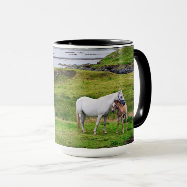 Die Pferde von Connemara | Galway, Irland Tasse (VorderseiteRechts)