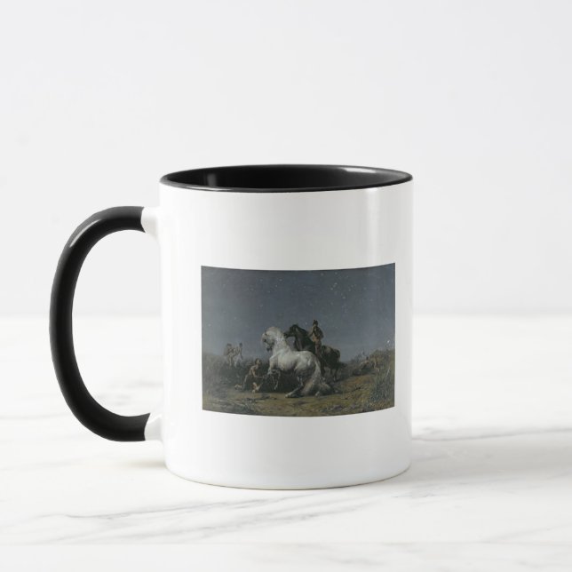 Die Pferdediebe, 19. Jahrhundert Tasse (Links)