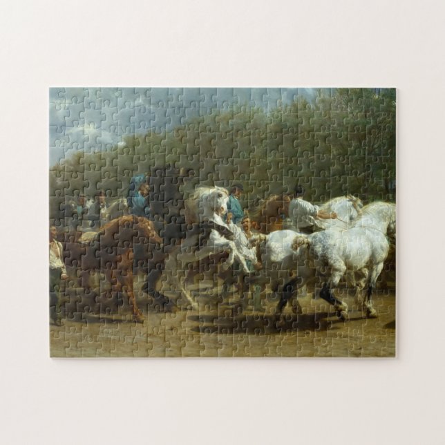 Die Pferdemesse von Rosa Bonheur Puzzle (Horizontal)