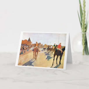 Die Pferderennen (Die Parade), Edgar Degas Karte