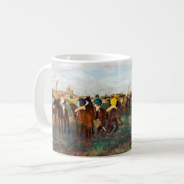 Die Pferderennen, Edgar Degas Kaffeetasse (Vorderseite Links)