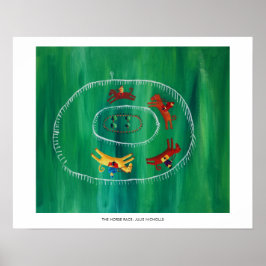 Die Pferderennen zeitgenössische Malerei Art Print Poster