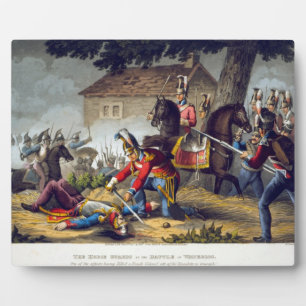 Die Pferdewächter in der Schlacht von Waterloo, gr Fotoplatte