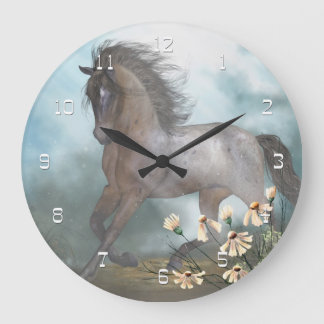 Die Pferdewall-Uhr Große Wanduhr