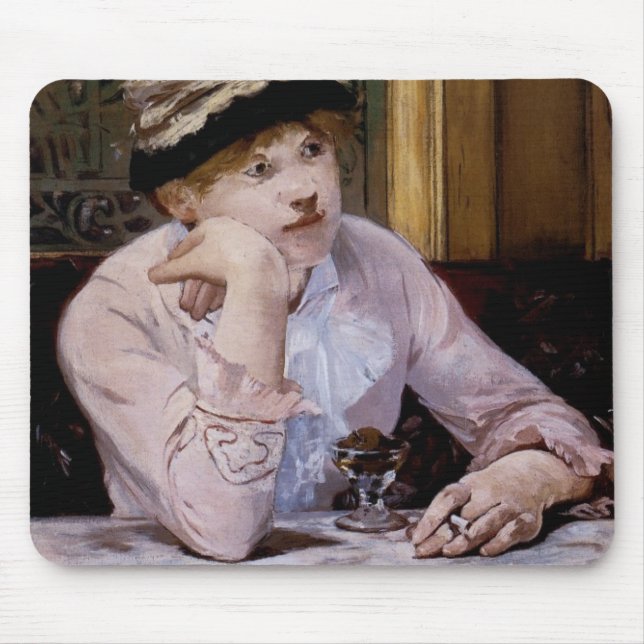 Die Pflaume von Edouard Manet Mousepad (Vorne)