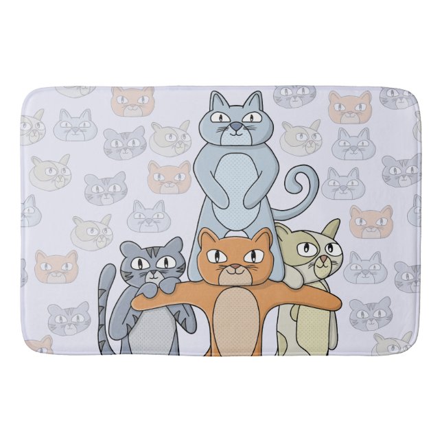 Die Phantastischen Katzen Badematte (Vorderseite)
