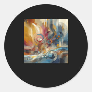 Die Phantastischen Linien Kunst und Imagination St Runder Aufkleber