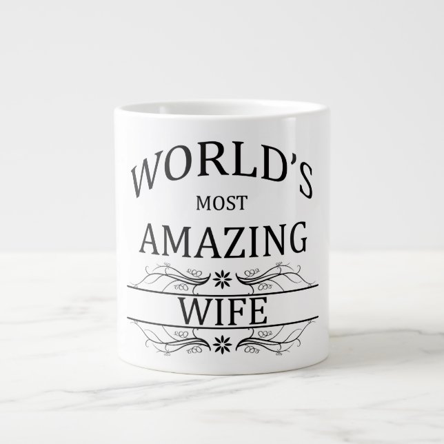 Die Phantastischste Ehefrau der Welt Jumbo-Tasse (Vorderseite)