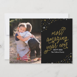 Die Phantastischste Fotokarte jedes neuen Jahres Feiertagskarte