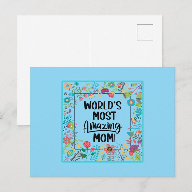 Die Phantastischste Mama der Welt Postkarte (Vorne/Hinten)