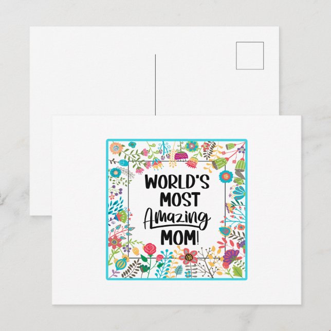 Die Phantastischste Mama der Welt Postkarte (Vorne/Hinten)