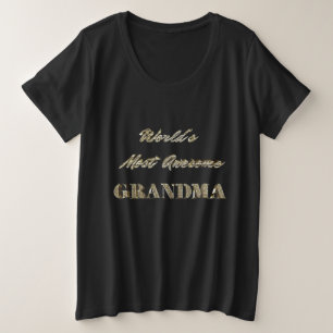 Die Phantastischste Oma-Golden-Typografie der Welt Große Größe T-Shirt