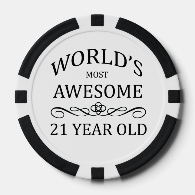 Die Phantastischsten 21 Jahre der Welt Pokerchips (Vorderseite)