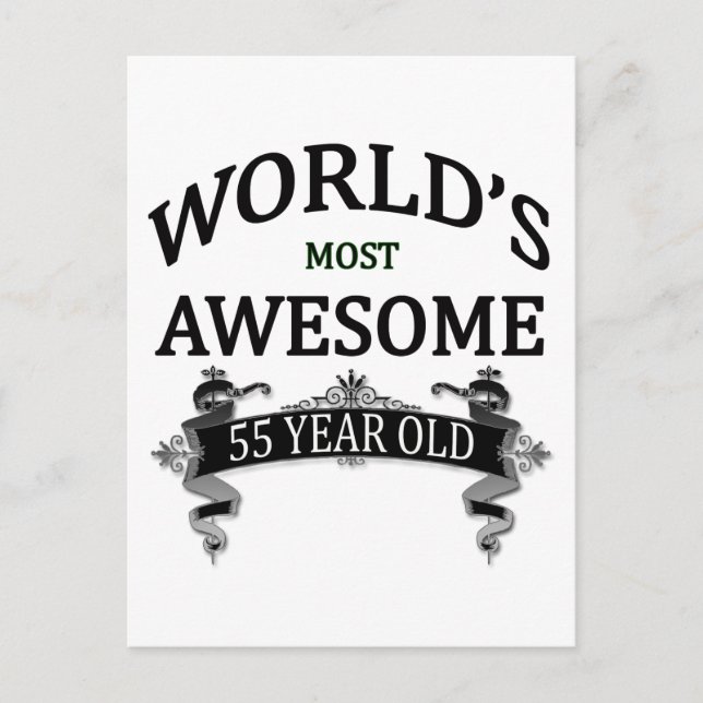 Die Phantastischsten 55 Jahre der Welt Postkarte (Vorderseite)