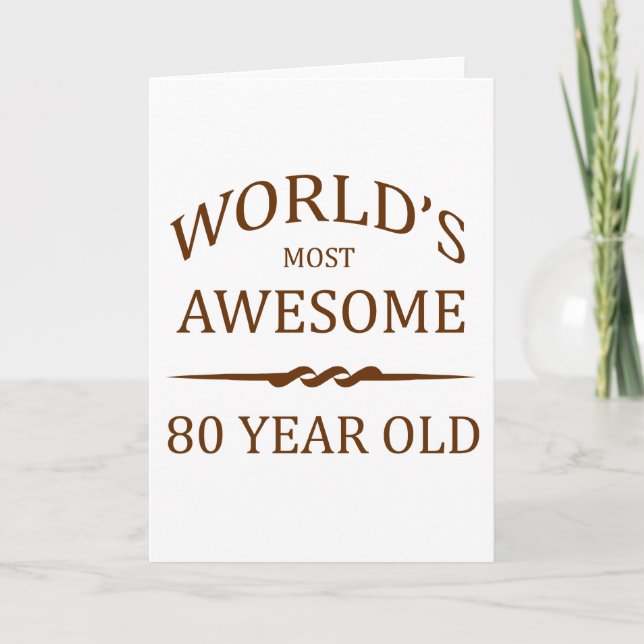 Die Phantastischsten 80 Jahre der Welt Karte (Vorderseite)