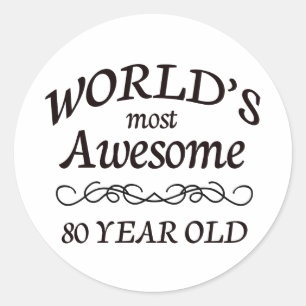 Die Phantastischsten 80 Jahre der Welt Runder Aufkleber