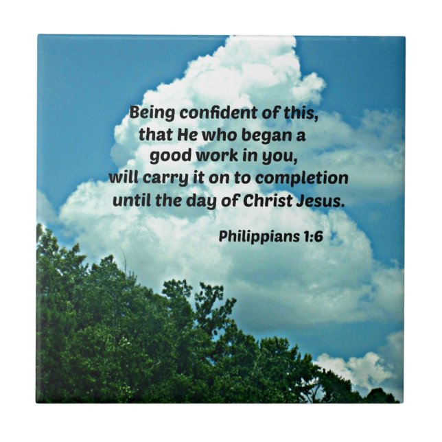 Die Philippinen 1:6 Vertrauen in diese, ... Fliese (Vorderseite)