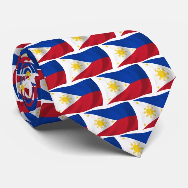 Die Philippinen-Flagge-Krawatte Krawatte (Gerollt)