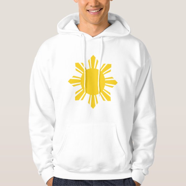 die Philippinen   geerntete Sonne, Philippinen Hoodie (Vorderseite)