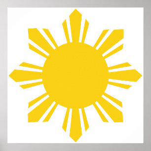 die Philippinen   geerntete Sonne, Philippinen Poster