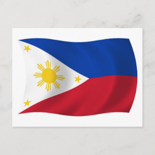 Die philippinische Flaggen-Postkarte Postkarte