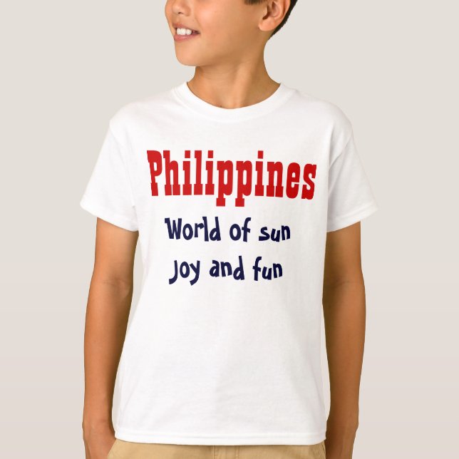Die philippinischen Slogan-T - Shirt (Vorderseite)