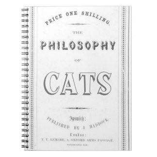 Die Philosophie der Katzen Notizblock