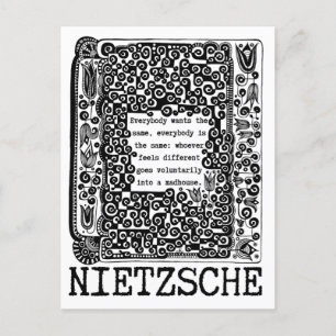 Die Philosophie von Schafen und MADHOUSE von Nietz Postkarte