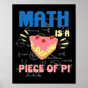 Die Pi-Tagesmathematik ist ein Stück Pie Mathemati Poster