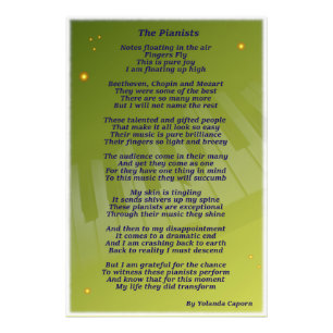 Die Pianisten-Foto-Erweiterung Fotodruck