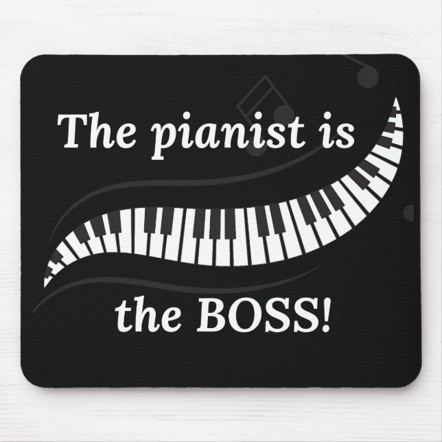 Die Pianistin ist das BOSS-Mauspad Mousepad (Vorne)