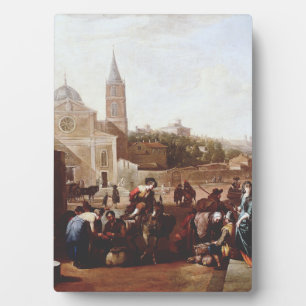 Die Piazza del Popolo in Rom von Johannes Lingelba Fotoplatte