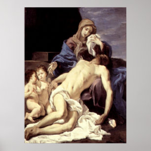 Die Pieta - Die Schlacht Christi - Baciccio Poster